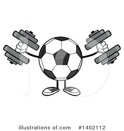 Faceless Soccer Ball Clipart #1402112 by Hit Toon
