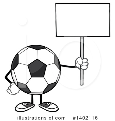 Faceless Soccer Ball Clipart #1402116 by Hit Toon
