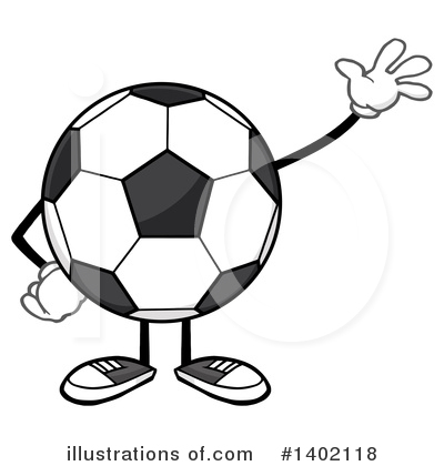 Soccer Ball Character Clipart #1402118 by Hit Toon