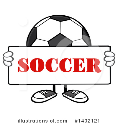 Faceless Soccer Ball Clipart #1402121 by Hit Toon