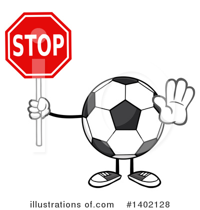 Faceless Soccer Ball Clipart #1402128 by Hit Toon