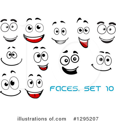 Royalty-Free (RF) Faces Clipart Illustration by Vector Tradition SM - Stock Sample #1295207