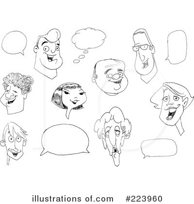 Royalty-Free (RF) Faces Clipart Illustration by yayayoyo - Stock Sample #223960