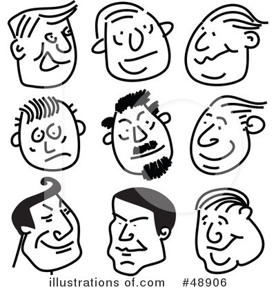 Royalty-Free (RF) Faces Clipart Illustration by Prawny - Stock Sample #48906