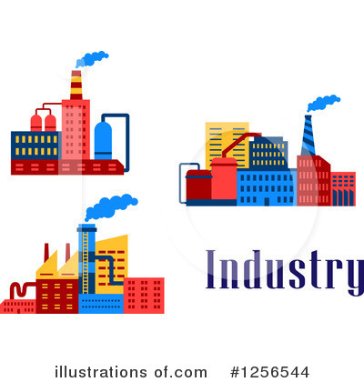 Royalty-Free (RF) Factory Clipart Illustration by Vector Tradition SM - Stock Sample #1256544
