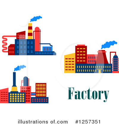 Royalty-Free (RF) Factory Clipart Illustration by Vector Tradition SM - Stock Sample #1257351