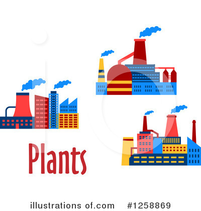 Royalty-Free (RF) Factory Clipart Illustration by Vector Tradition SM - Stock Sample #1258869