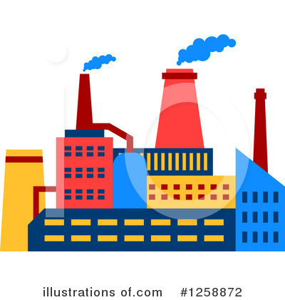 Royalty-Free (RF) Factory Clipart Illustration by Vector Tradition SM - Stock Sample #1258872