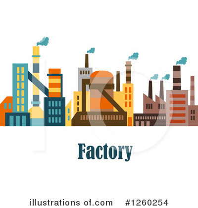 Royalty-Free (RF) Factory Clipart Illustration by Vector Tradition SM - Stock Sample #1260254