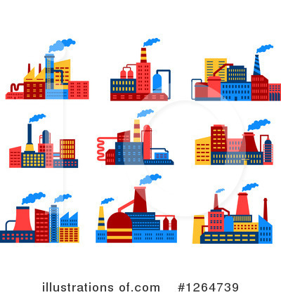 Royalty-Free (RF) Factory Clipart Illustration by Vector Tradition SM - Stock Sample #1264739