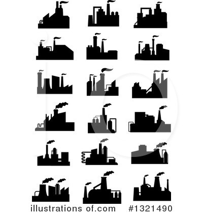 Royalty-Free (RF) Factory Clipart Illustration by Vector Tradition SM - Stock Sample #1321490