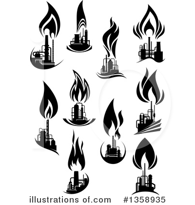 Royalty-Free (RF) Factory Clipart Illustration by Vector Tradition SM - Stock Sample #1358935