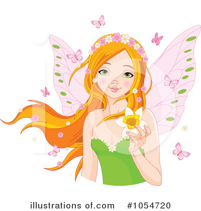 Royalty-Free (RF) Fairy Clipart Illustration by Pushkin - Stock Sample #1054720