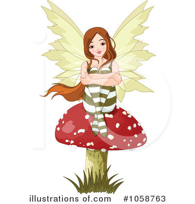 Royalty-Free (RF) Fairy Clipart Illustration by Pushkin - Stock Sample #1058763