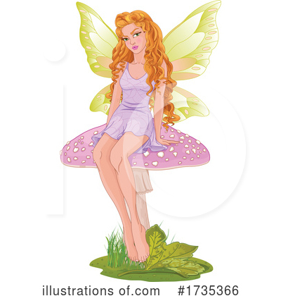 Royalty-Free (RF) Fairy Clipart Illustration by Pushkin - Stock Sample #1735366