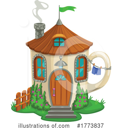 Royalty-Free (RF) Fairy House Clipart Illustration by Vector Tradition SM - Stock Sample #1773837