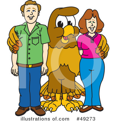 Royalty-Free (RF) Falcon Character Clipart Illustration by Mascot Junction - Stock Sample #49273
