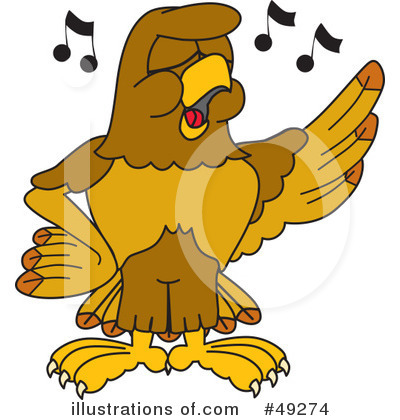 Royalty-Free (RF) Falcon Character Clipart Illustration by Mascot Junction - Stock Sample #49274