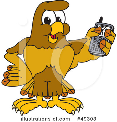 Royalty-Free (RF) Falcon Character Clipart Illustration by Mascot Junction - Stock Sample #49303