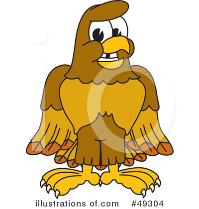 Royalty-Free (RF) Falcon Character Clipart Illustration by Mascot Junction - Stock Sample #49304