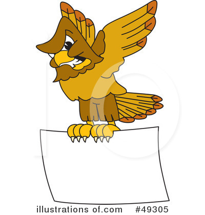 Royalty-Free (RF) Falcon Character Clipart Illustration by Mascot Junction - Stock Sample #49305