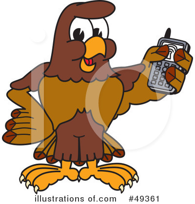 Royalty-Free (RF) Falcon Character Clipart Illustration by Mascot Junction - Stock Sample #49361