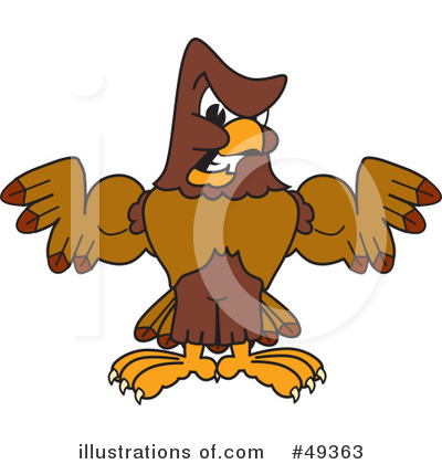 Royalty-Free (RF) Falcon Character Clipart Illustration by Mascot Junction - Stock Sample #49363