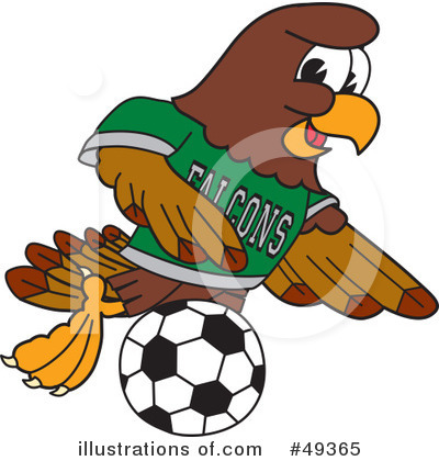 Royalty-Free (RF) Falcon Character Clipart Illustration by Mascot Junction - Stock Sample #49365