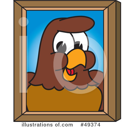 Royalty-Free (RF) Falcon Character Clipart Illustration by Mascot Junction - Stock Sample #49374