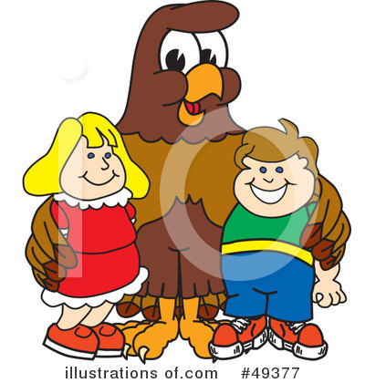 Royalty-Free (RF) Falcon Character Clipart Illustration by Mascot Junction - Stock Sample #49377