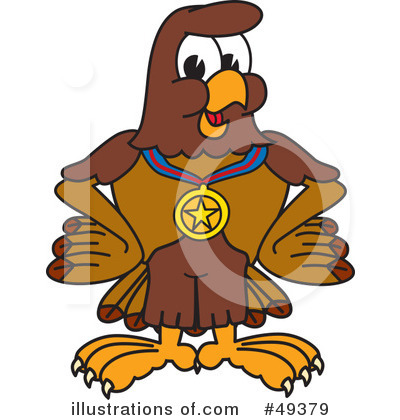 Royalty-Free (RF) Falcon Character Clipart Illustration by Mascot Junction - Stock Sample #49379