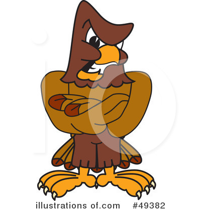 Royalty-Free (RF) Falcon Character Clipart Illustration by Mascot Junction - Stock Sample #49382
