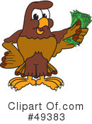 Falcon Character Clipart #49383 by Mascot Junction