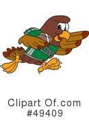 Falcon Character Clipart #49409 by Mascot Junction