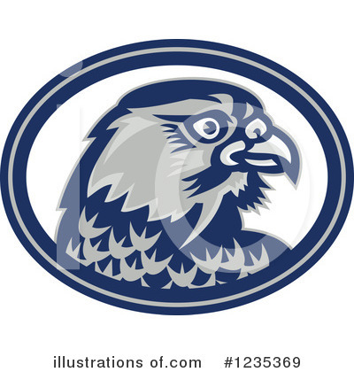 Royalty-Free (RF) Falcon Clipart Illustration by patrimonio - Stock Sample #1235369