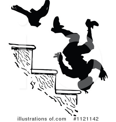 Royalty-Free (RF) Falling Clipart Illustration by Prawny Vintage - Stock Sample #1121142