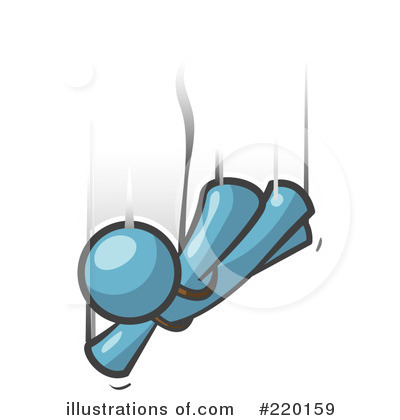 Denim Blue Man Clipart #220159 by Leo Blanchette