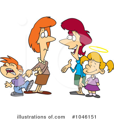 Royalty-Free (RF) Family Clipart Illustration by toonaday - Stock Sample #1046151