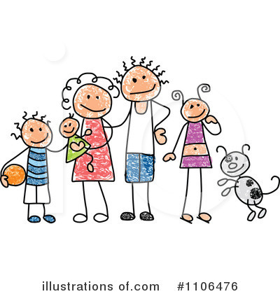 Family Clipart #1106476 by C Charley-Franzwa