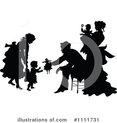 Royalty-Free (RF) Family Clipart Illustration by Prawny Vintage - Stock Sample #1111731