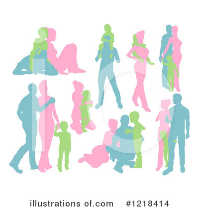 Royalty-Free (RF) Family Clipart Illustration by AtStockIllustration - Stock Sample #1218414