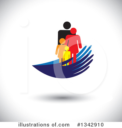 Royalty-Free (RF) Family Clipart Illustration by ColorMagic - Stock Sample #1342910