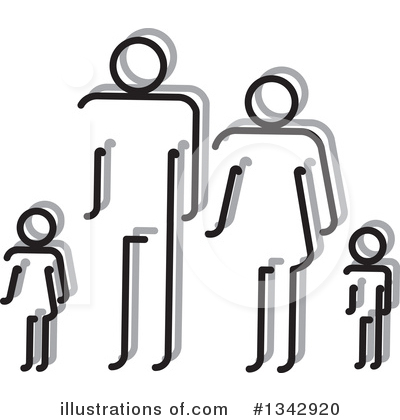 Royalty-Free (RF) Family Clipart Illustration by ColorMagic - Stock Sample #1342920