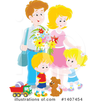 Royalty-Free (RF) Family Clipart Illustration by Alex Bannykh - Stock Sample #1407454