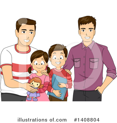 Gay Couple Clipart #1408804 by BNP Design Studio