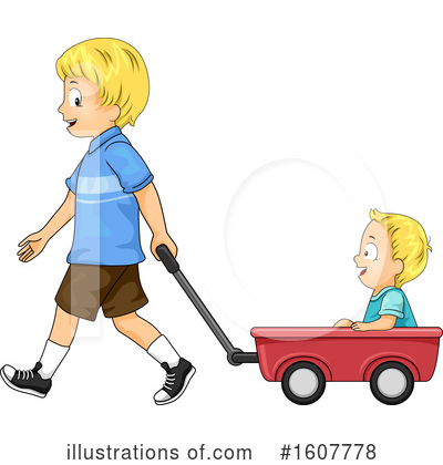 Red Wagon Clipart #1607778 by BNP Design Studio