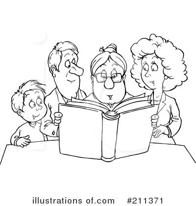 Royalty-Free (RF) Family Clipart Illustration by Alex Bannykh - Stock Sample #211371