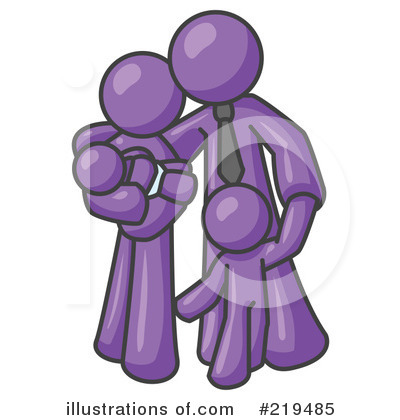 Purple Woman Clipart #219485 by Leo Blanchette