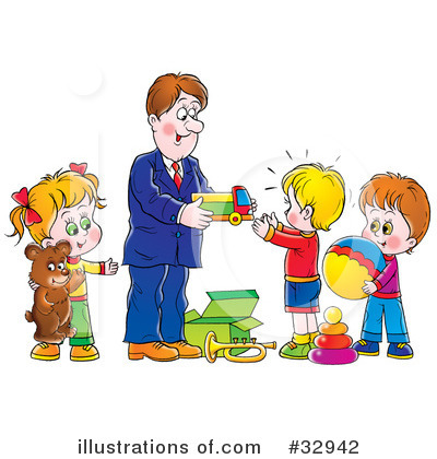 Royalty-Free (RF) Family Clipart Illustration by Alex Bannykh - Stock Sample #32942