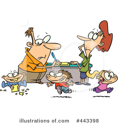 Royalty-Free (RF) Family Clipart Illustration by toonaday - Stock Sample #443398